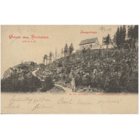 Gruss vom Hochstein 1058 m ü. M. Isergebirge