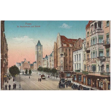 Posen. St. Martinstraβe und Schloβ