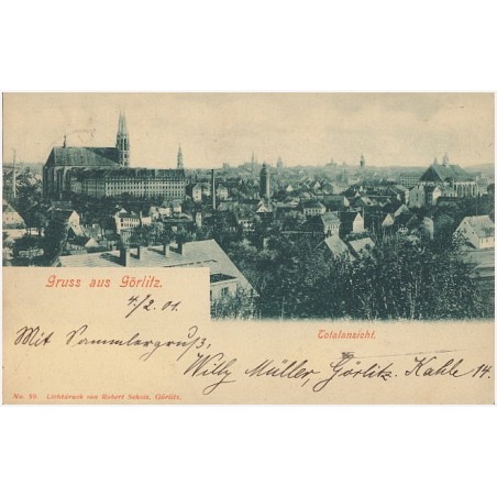 Gruss aus Görlitz. Totalansicht
