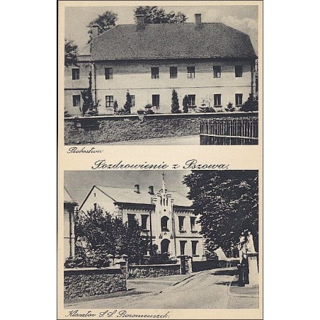 Pozdrowienie z Pszowa. Probostwo. Klasztor S. S. Boromeuszek.