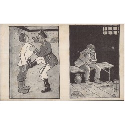 A gdy się dostał w kasarni mury Feldwebel pięścią uczył kultury. A chociaż dokuczał i lżył i bił. Gdy Ślązak pisnął w areszcie g