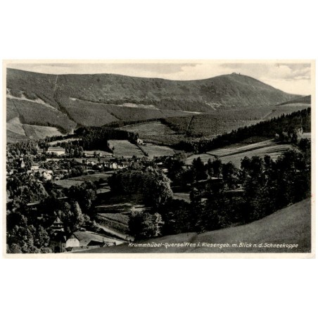 Krummhübel-Querseiffen i. Riesengeb. m. Blick n. d. Schneekoppe