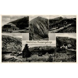 Oestlisches Riesengebirge. Schlesierhaus. Schneekoppe. Prinz-Heinrich-Baude. Kleine Teichbaude. Schlingelbaude. Hampelbaude