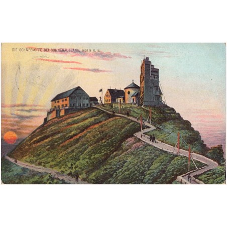 Die Schneekoppe bei Sonnenaufgang, 1605 m ü. M