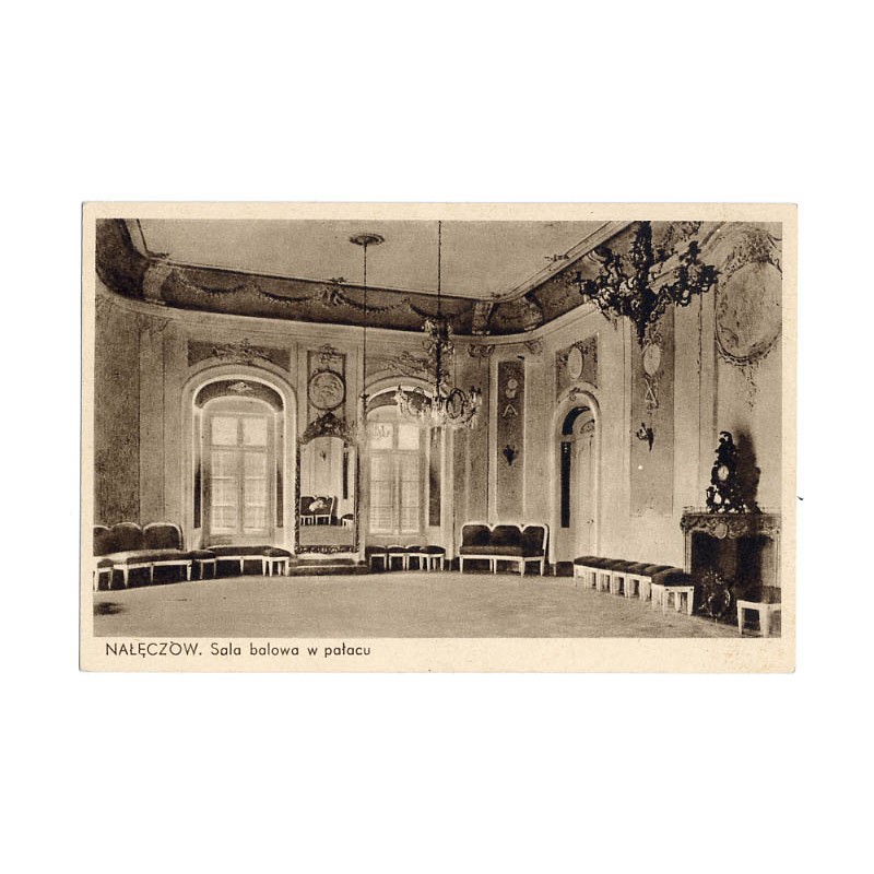 Nałęczów. Sala balowa w pałacu