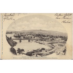 Ansicht vom Königl. Schloss in Krakau. Widok z wieży zamkowej. Vue prise de la tour du château à Cracovie