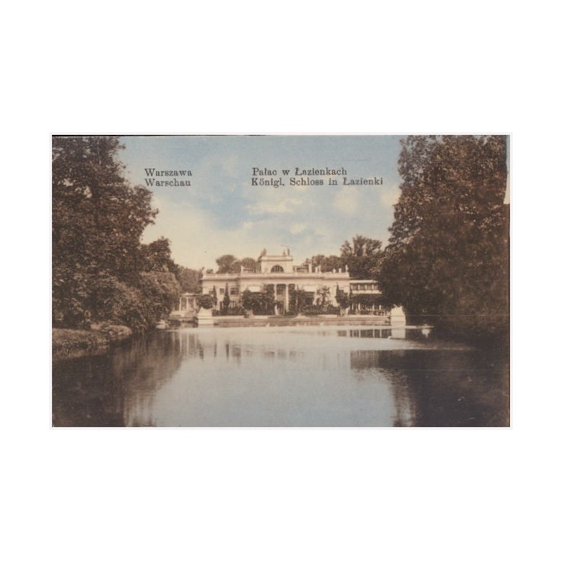 Warszawa. Pałac w Łazienkach. Warschau. Königl. Schloss in Łazienki