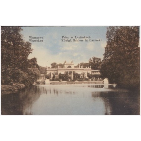 Warszawa. Pałac w Łazienkach. Warschau. Königl. Schloss in Łazienki