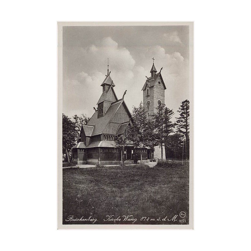 Brückenberg. Kirche Wang 874 m ü. M
