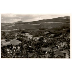 Hain i. Rsgb. mit der Schneekoppe Silesia 1987 / Rewers: Riesengebirge. Hain m. Schneekoppe