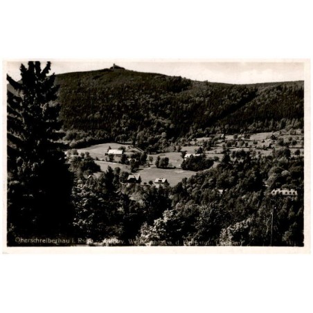 Oberschreberhau i. Rsgb. Blick v. Weißbachtal a. d. Hochstein (1058 m) 13341