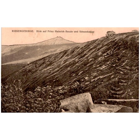 Riesengebirge. Blick auf Prinz Heinrich-Baude und Schneekoppe