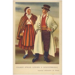 Polskie Stroje Ludowe z Opoczyńskiego, malował Aleksander M. Haupt