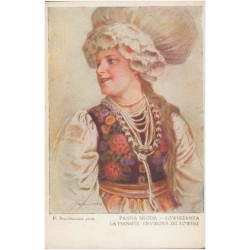 P. Stachiewicz pinx. Panna młoda - Łowiczanka. La Fiangée. Environs de Łowicz