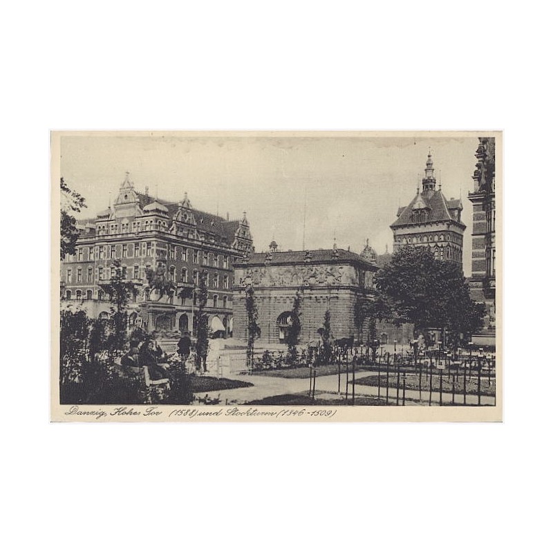 Danzig, Hohes Tor (1588) und Stockturm (1346-1509)