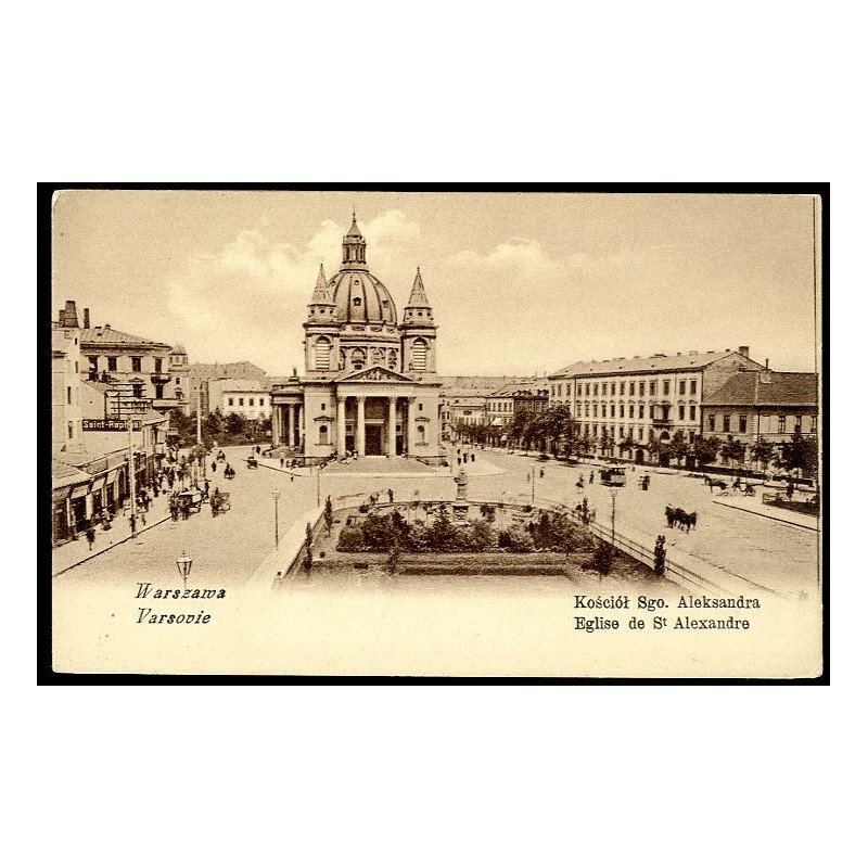 Warszawa Kościół Sgo. Aleksandra. Varsovie Eglise de St Alexandre