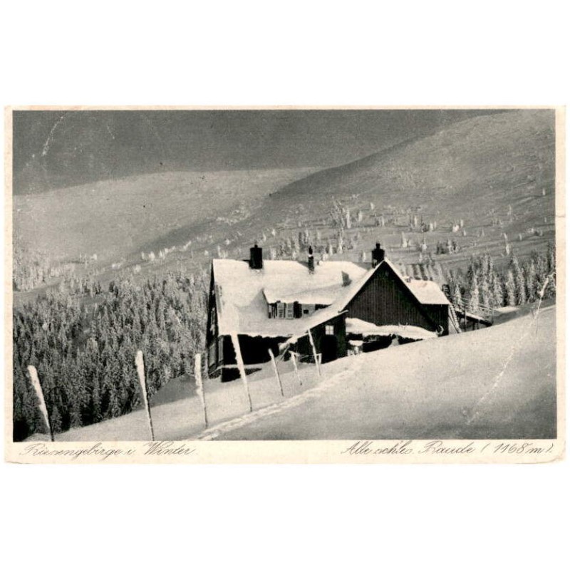 Riesengebirge i. Winter. Alte schles. Baude (1168 m)
