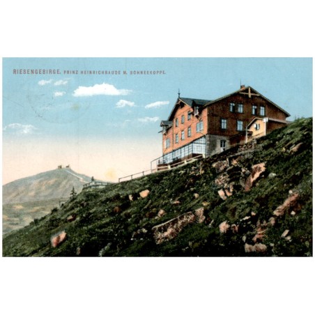 Riesengebirge, Prinz Heinrichbaude m. Schneekoppe.