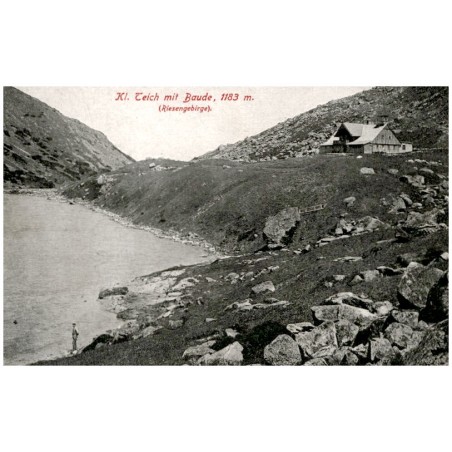 Kl. Teich mit Baude, 1183 m. (Riesengebirge).