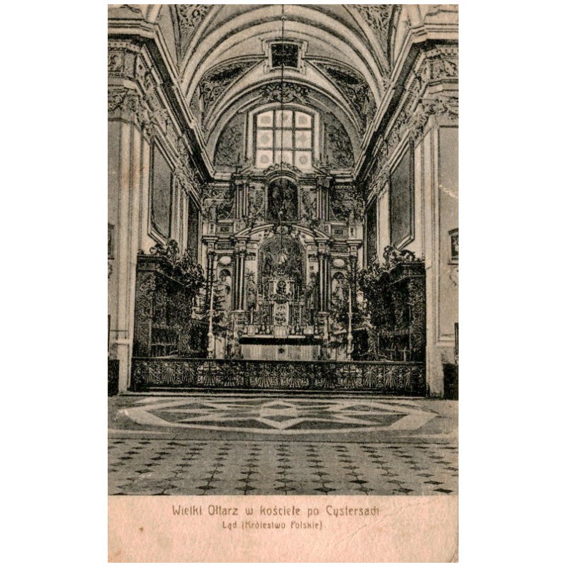 Wielki Ołtarz w kościele po Cystersach Ląd (Królestwo Polskie)