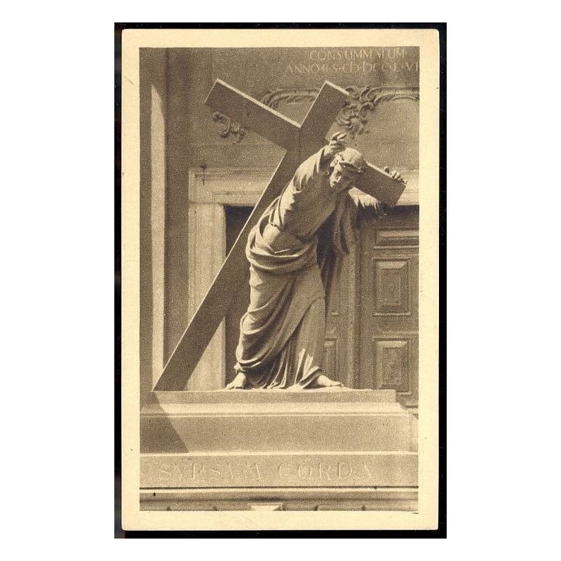 Warszawa. Figura Chrystusa kościoła św. Krzyża. - Warsaw. Christ's Statue of the Holy Cross Church. Fot. Plater-Zyberk.