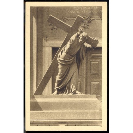 Warszawa. Figura Chrystusa kościoła św. Krzyża. - Warsaw. Christ's Statue of the Holy Cross Church. Fot. Plater-Zyberk.