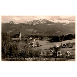 Schreiberhau i. Riesengeb. An der kath. Kirche mit Schneegruben
