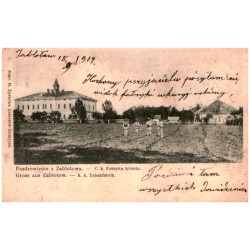 Pozdrowienie z Zabłotowa - C. k. Fabryka tytoniu. Gruss aus Zabłotow. - K. k. Tabakfabrik.