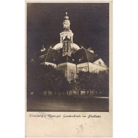 Hirschberg i. Riesengeb. Gnadenkirche im Flutlicht