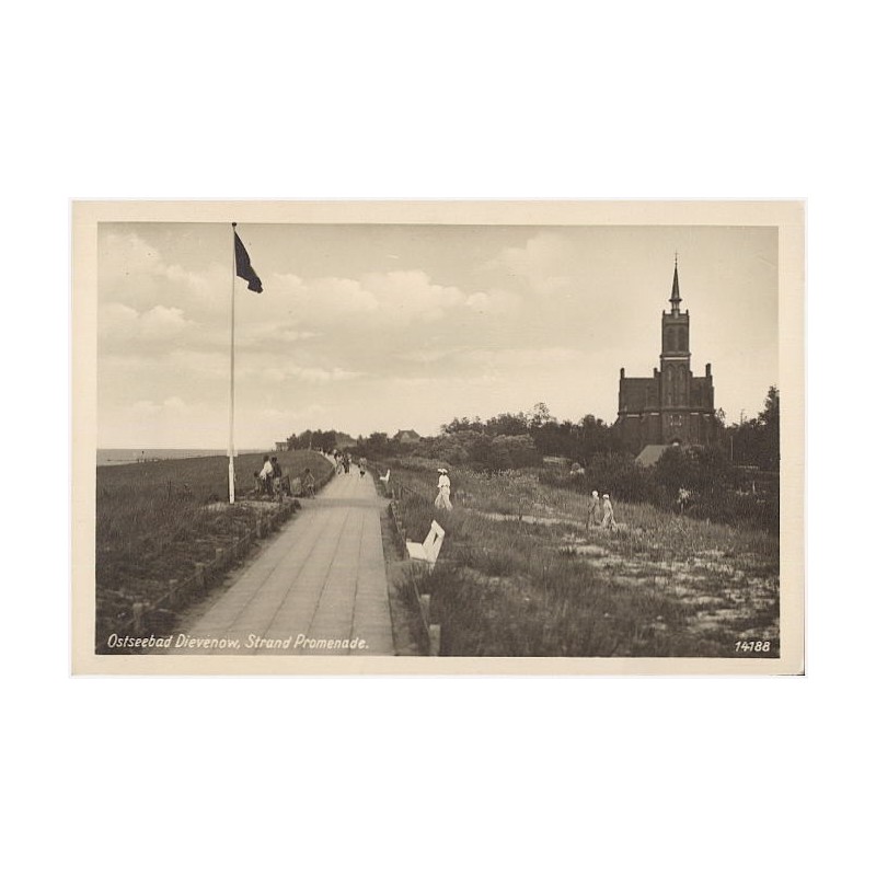 Ostseebad Dievenow, Strand Promenade. 14188