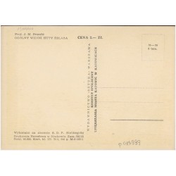 Rewers: Proj. J. M. Brzeski. Ogólny widok huty żelaza