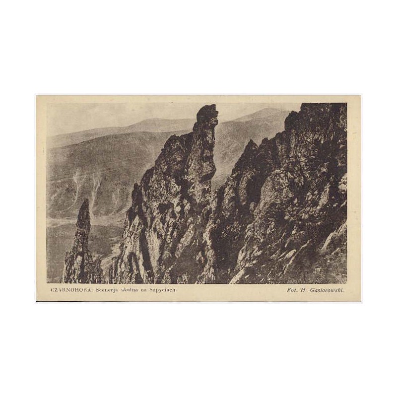 Czarnohora. Scenerja skalna na Szpyciach. Fot. H. Gąsiorowski