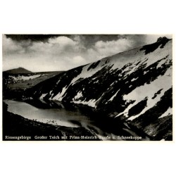 Riesengebirge. Großer Teich mit Prinz-Heinrich Baude u. Schneekoppe