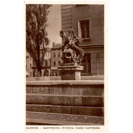 Gliwice - Zabytkowa studnia przed ratuszem [...] Nr 612.  Fot. mgr. B. Gajdzik