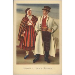 Chłopi z Opoczyńskiego. [...] malował Aleksander M. Haupt