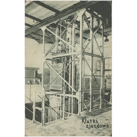 Wieliczka. Klatki zjazdowe na szybie Daniłowicza [...]