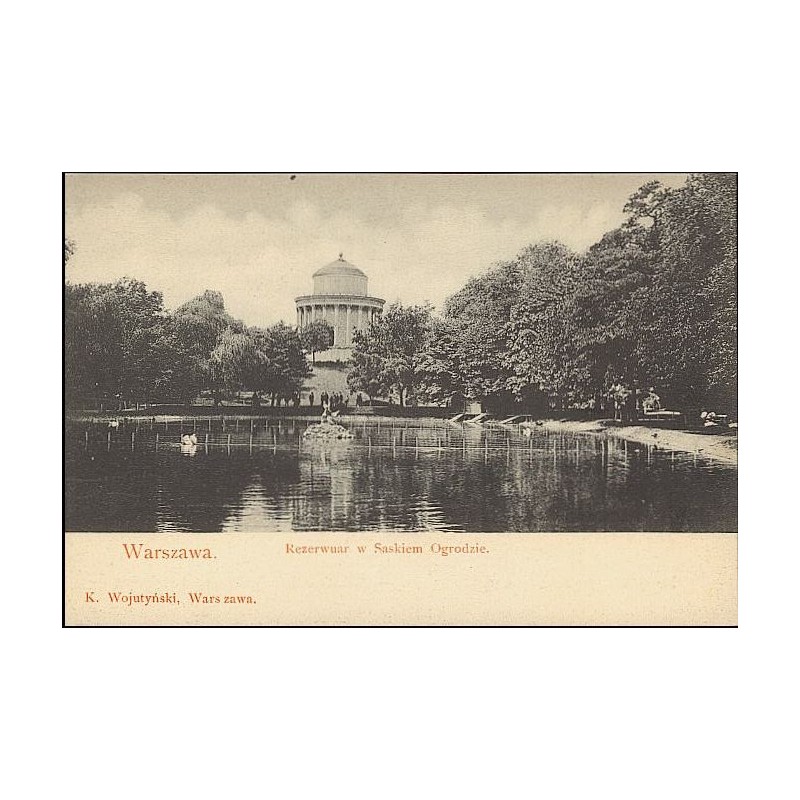 Warszawa. Rezerwuar w Saskiem Ogrodzie