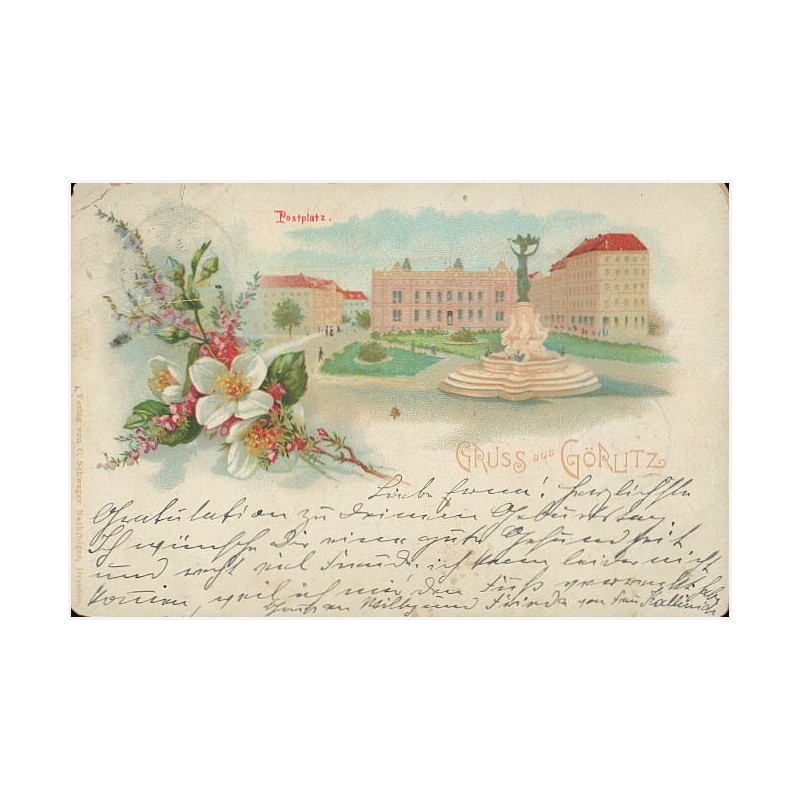 Gruss aus Görlitz. Postplatz