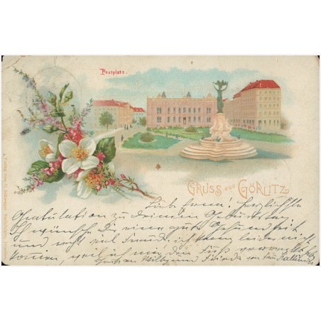 Gruss aus Görlitz. Postplatz