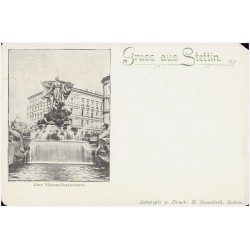 Gruss aus Stettin. Der Manzelbrunnen