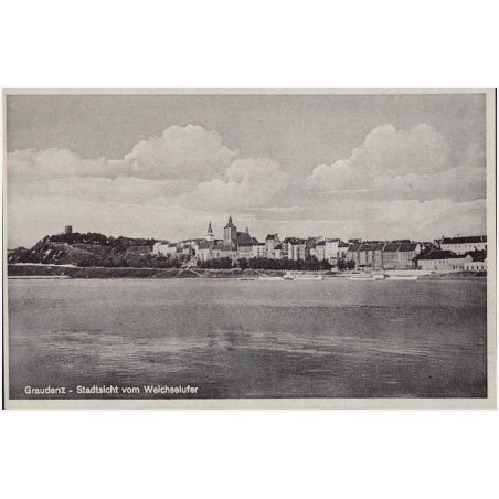 Graudenz - Stadtsicht vom Weichselufer