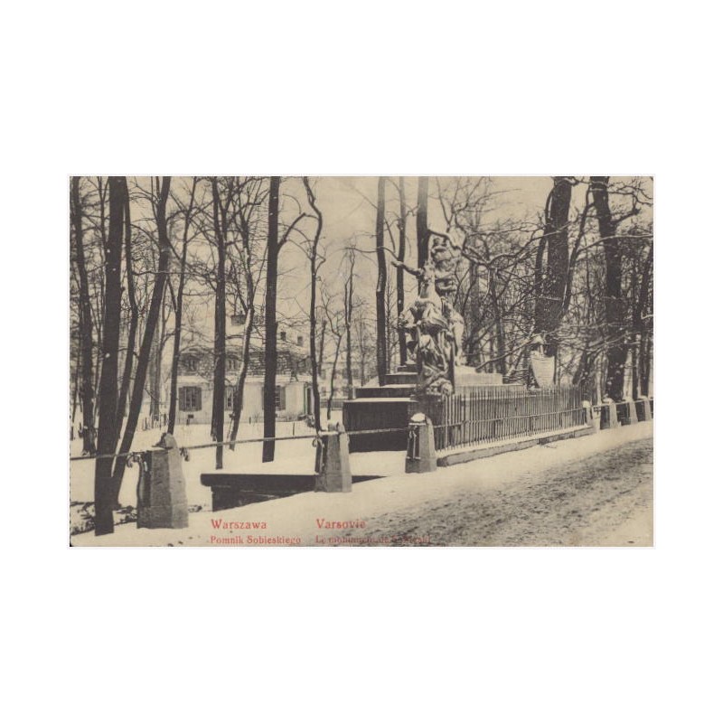 Warszawa. Pomnik Sobieskiego. Varsovie. Le monument de Sobieski