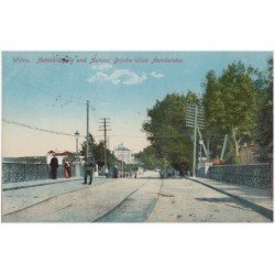 Wilna, Autokolstraßeund Autocol Brücke Ulica Autokolska [most Antokolski przez Wilejkę (Wilenkę)]