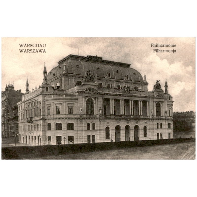 Warschau. Philharmonie. Warszawa. Filharmonja