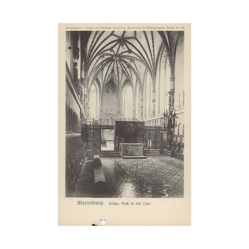 Marienburg. Kirche, Blick in den Chor