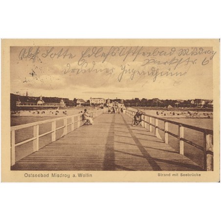 Ostseebad Misdroy a. Wolin. Strand mit Seebrücke
