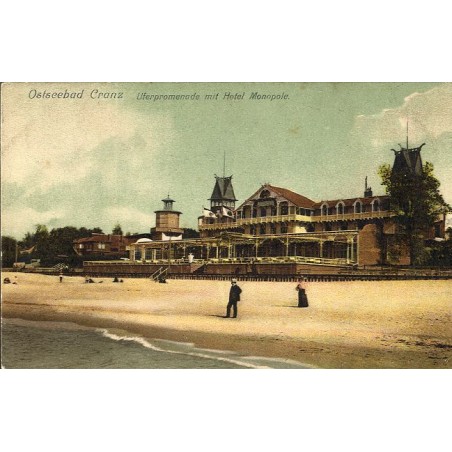 Ostseebad Cranz. Uferpromenade mit Hotel Monopole