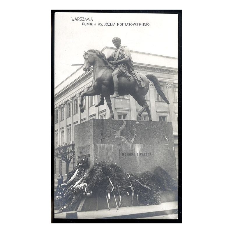 Warszawa. Pomnik Ks. Józefa Poniatowskiego
