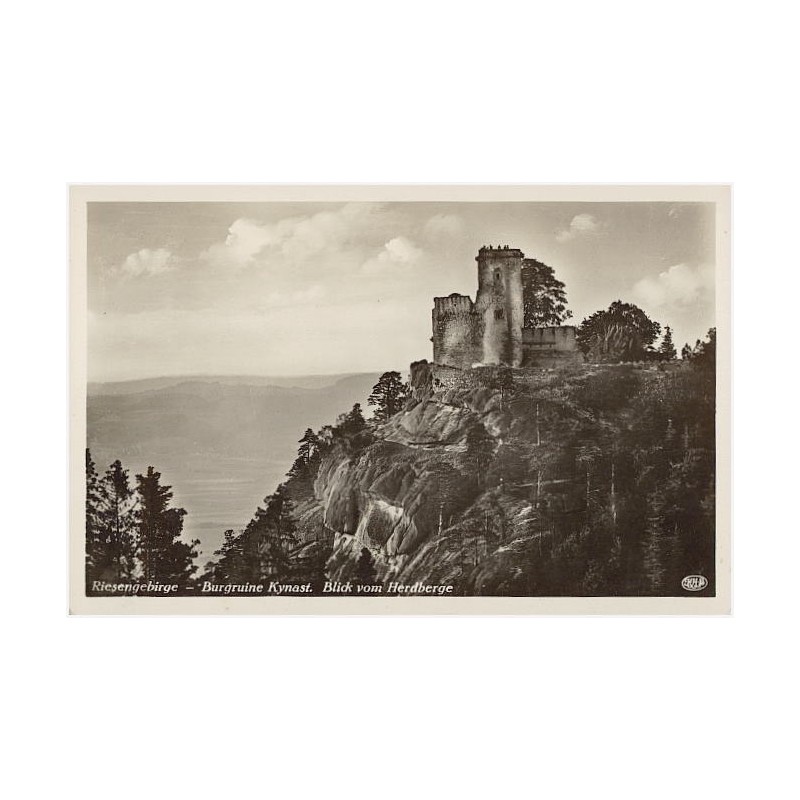 Riesengebirge - Burgruine Kynast. Blick vom Herdberge [...]