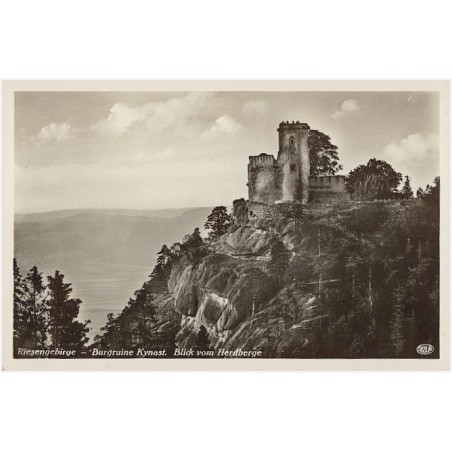Riesengebirge - Burgruine Kynast. Blick vom Herdberge [...]